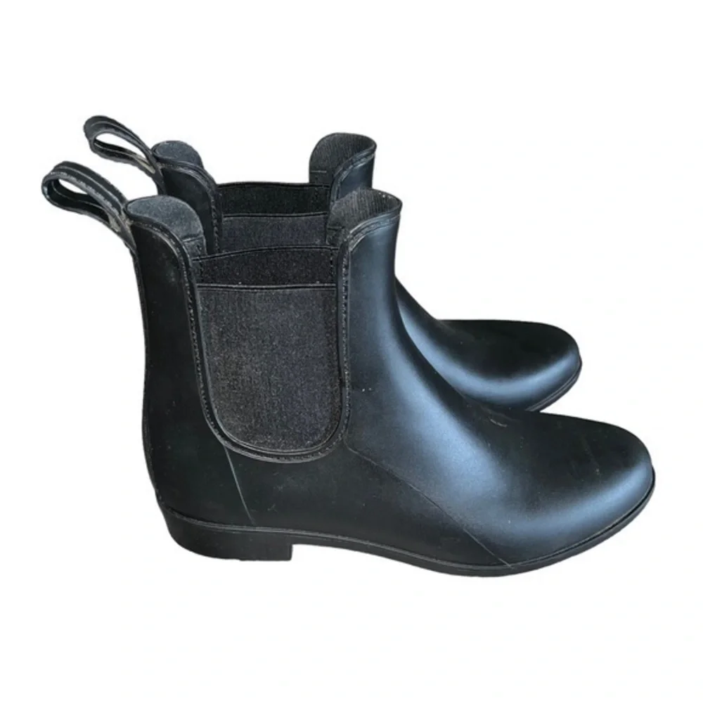 Merona Target Chelsea Rain Boots Black Pull On